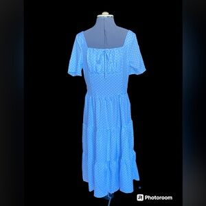 Vintage 50s styled Blue Dress XL